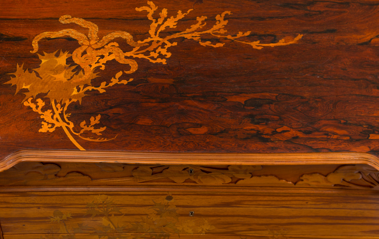 The Craftsmanship Of Émile Gallé: “Chardons des Sables” Chest of Drawers