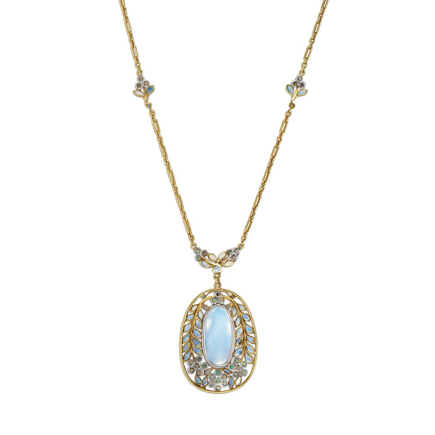 Macklowe Gallery Louis Comfort Tiffany for Tiffany & Co. Moonstone Necklace