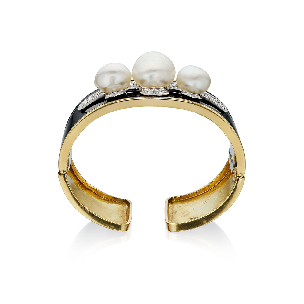 Macklowe Gallery David Webb "Twilight" Cuff Bracelet
