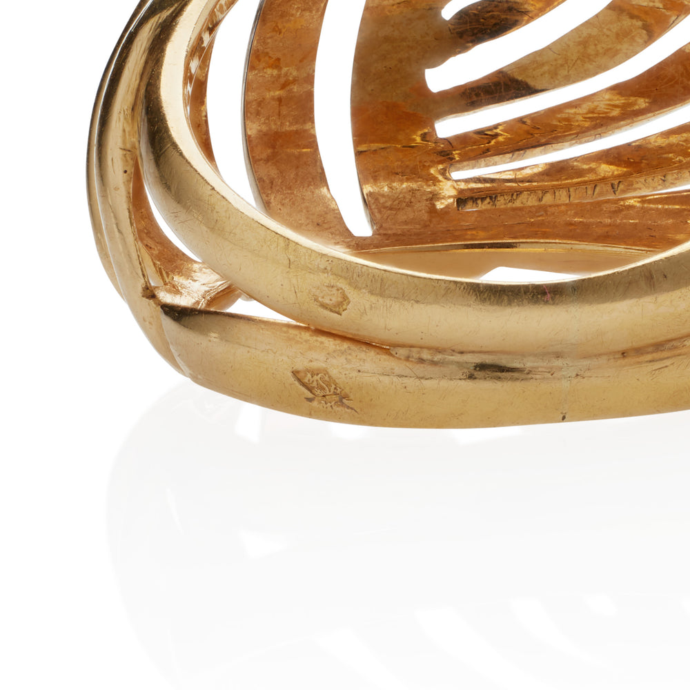 
                      
                        Macklowe Gallery French Retro 18K Gold Bombé Ring
                      
                    