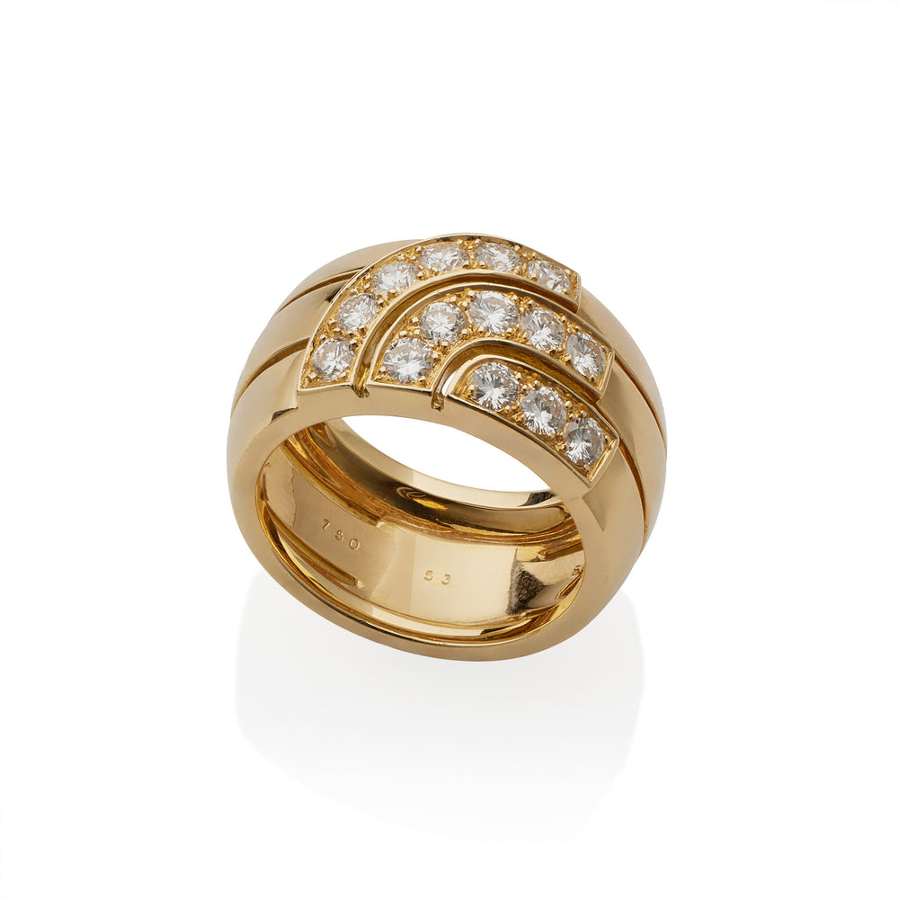 
                      
                        Macklowe Gallery Cartier Paris 18K Gold and Diamond Ring
                      
                    