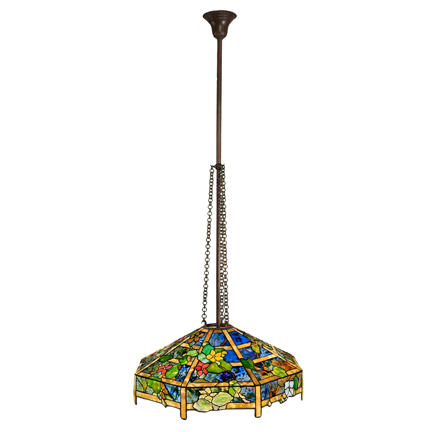 Macklowe Gallery Tiffany Studios New York "Nasturtium" Chandelier