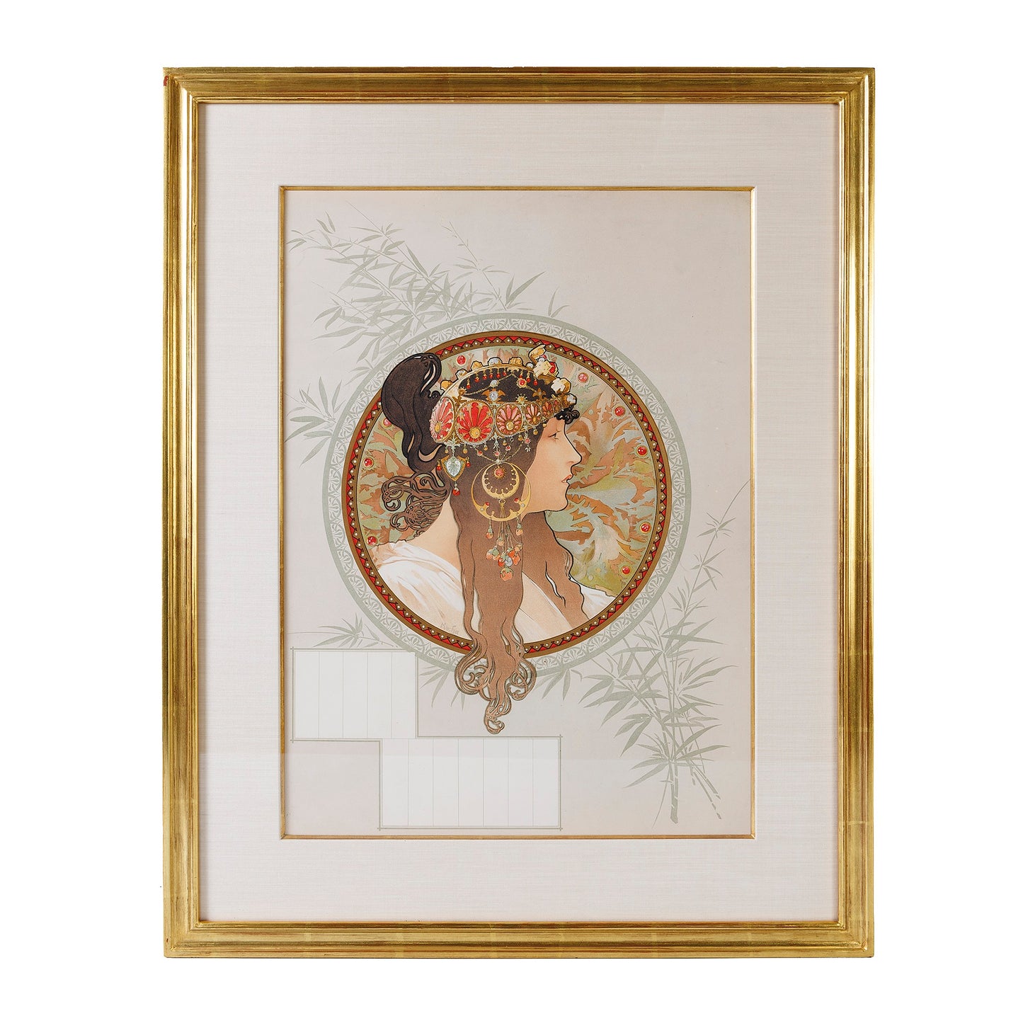 Macklowe Gallery Alphonse Mucha Pair of "Byzantine Heads" Lithographs
