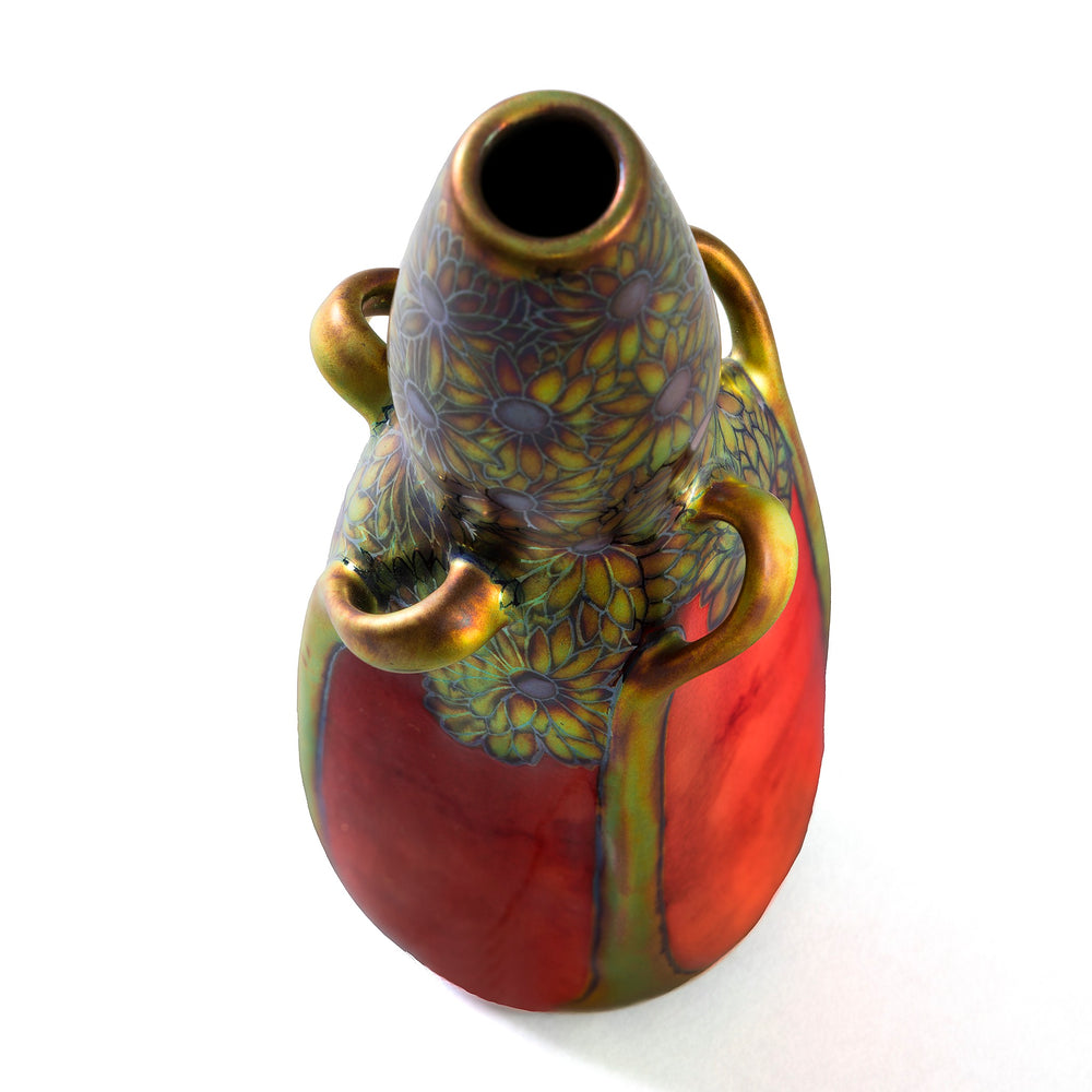 
                      
                        Macklowe Gallery Zsolnay "Coneflower and Tree" Glazed Ceramic Vase
                      
                    