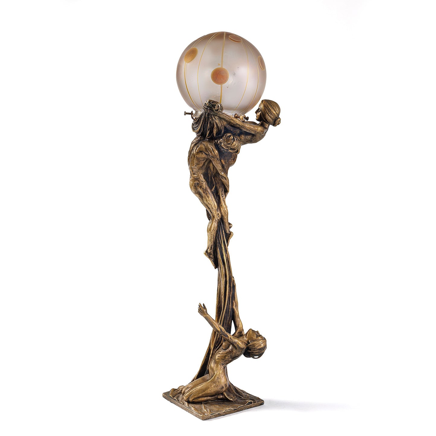 Macklowe Gallery Gustav Gurschner and Loetz "Die Verlassene" Table Lamp