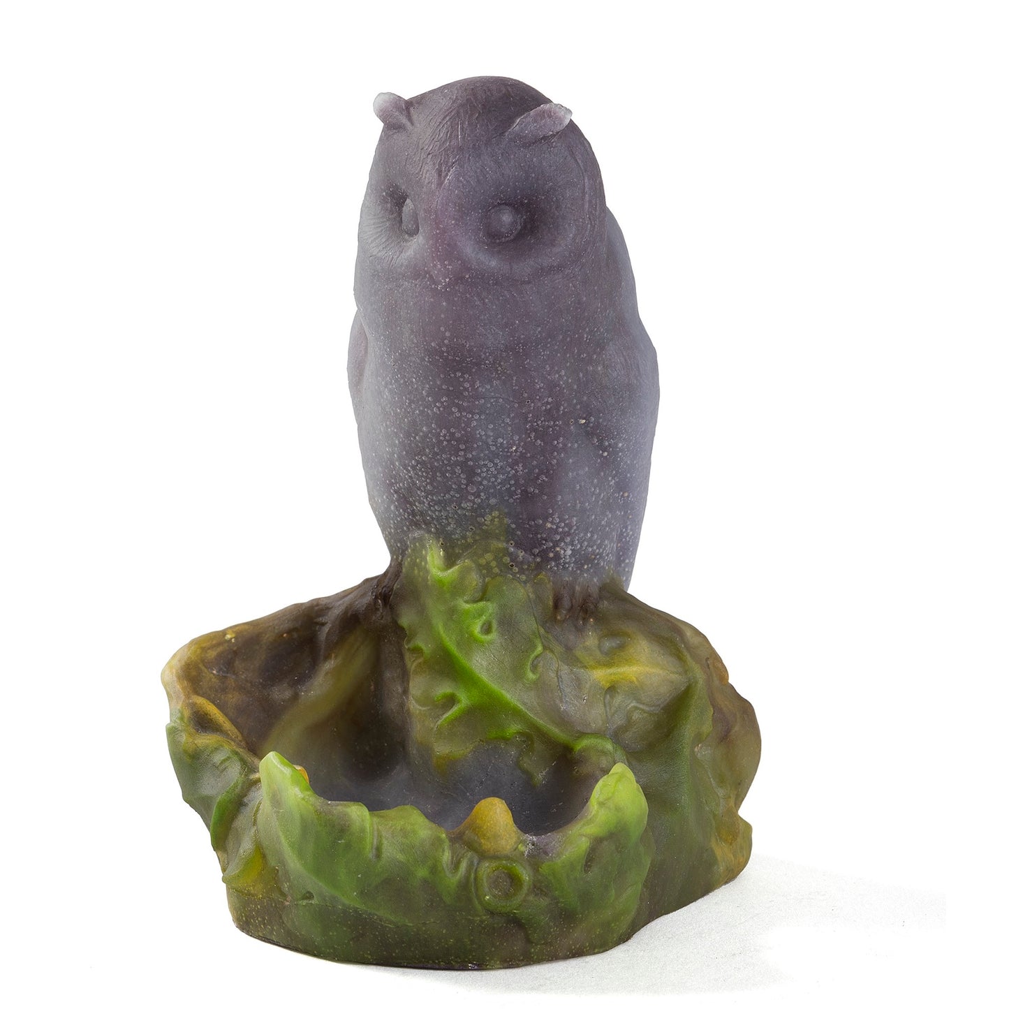 Macklowe Gallery Amalric Walter Pâte-de-verre "Owl" Vide poche