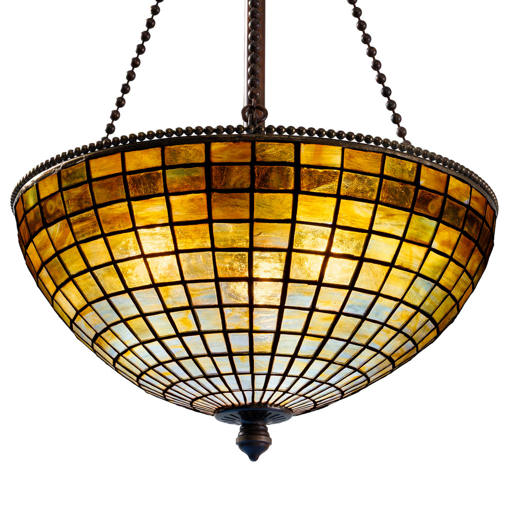 Macklowe Gallery Tiffany Studios New York "Geometric" Plafonnier