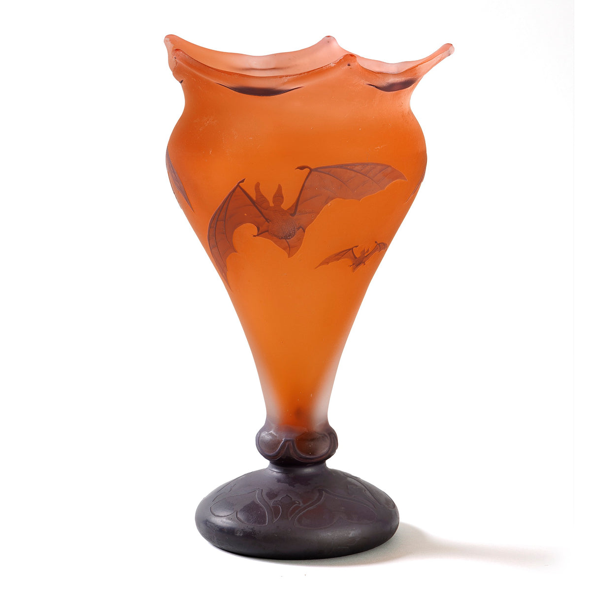 Macklowe Gallery Daum Nancy "Bat" Vase