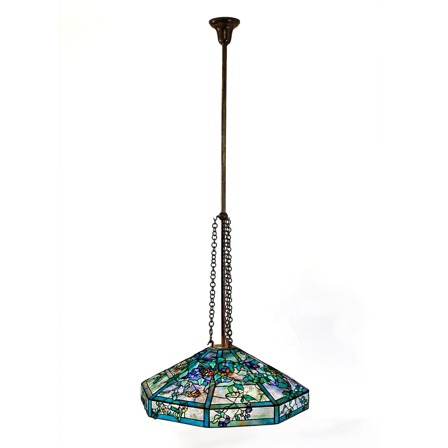Macklowe Gallery Tiffany Studios New York "October Nightshade" Chandelier