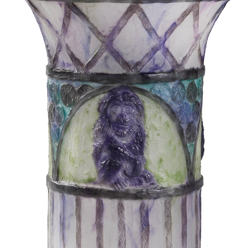 
                      
                        Macklowe Gallery Gabriel Argy-Rousseau "Singes" Pate de Verre Vase
                      
                    