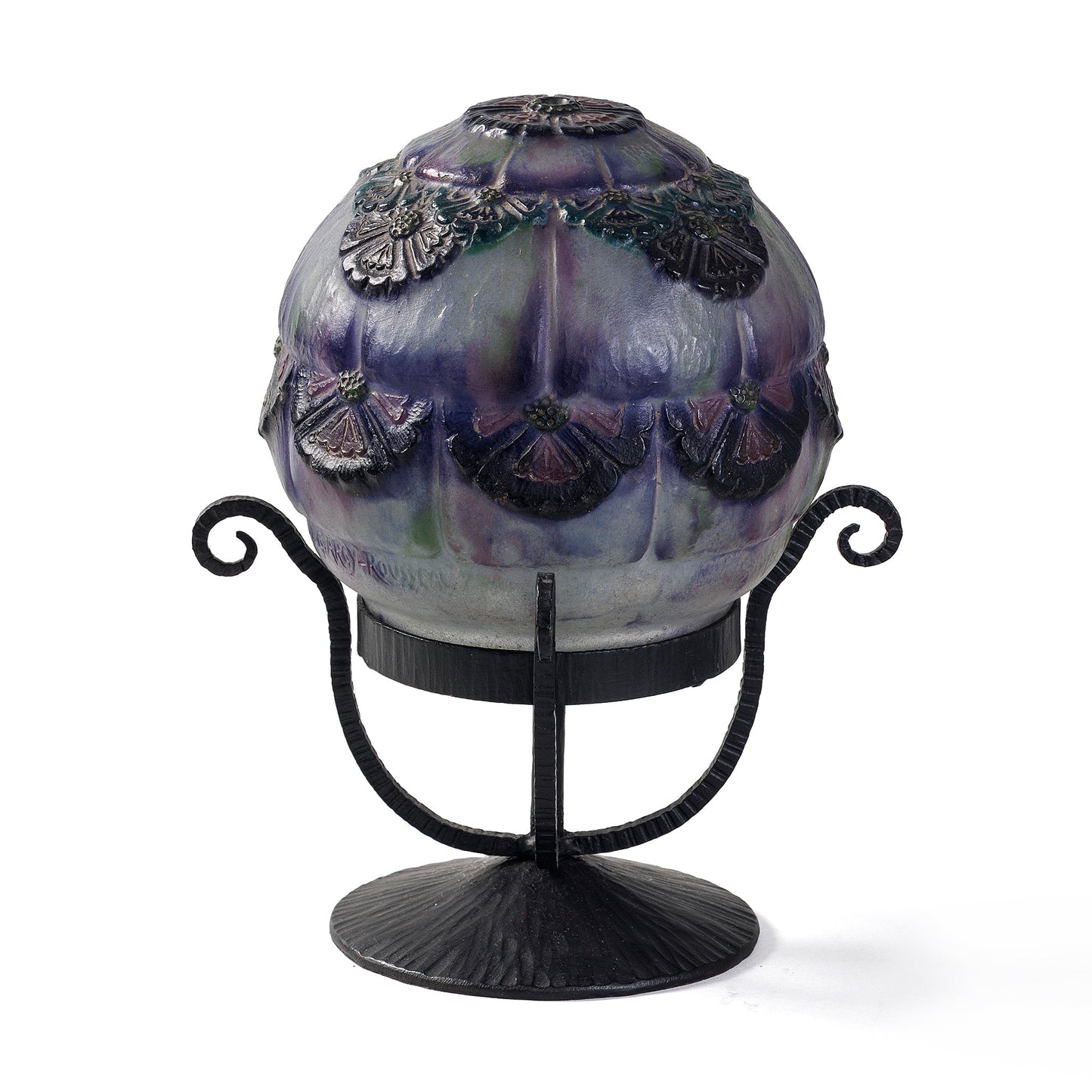 Macklowe Gallery Gabriel Argy-Rousseau Pâte de Verre "Fleurs des Dunes" Night Light
