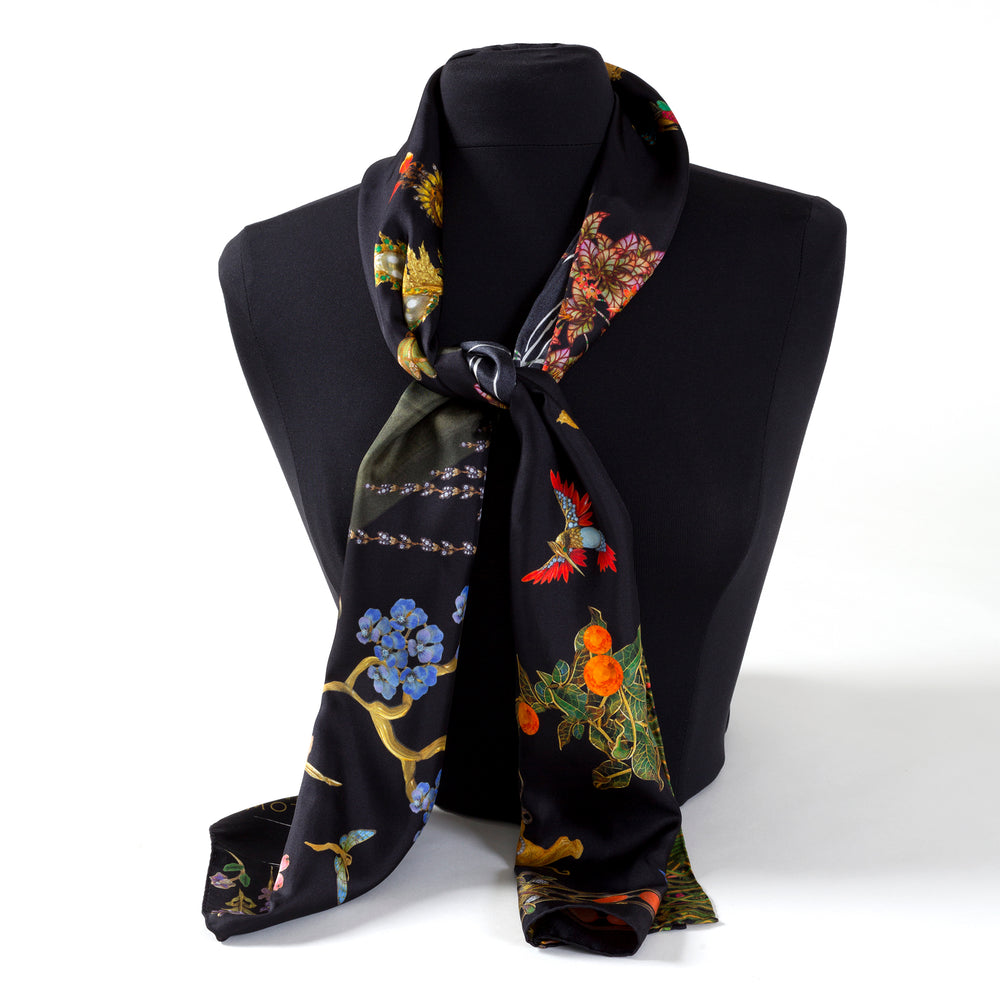 
                      
                        Macklowe Gallery "Tropicalia" Silk Scarf
                      
                    