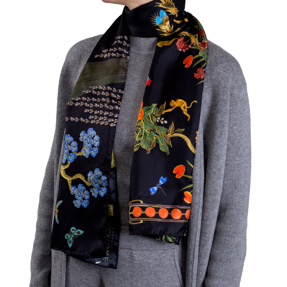 
                      
                        Macklowe Gallery "Tropicalia" Silk Scarf
                      
                    